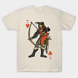 Character of Playing Card Jack of Hearts T-Shirt